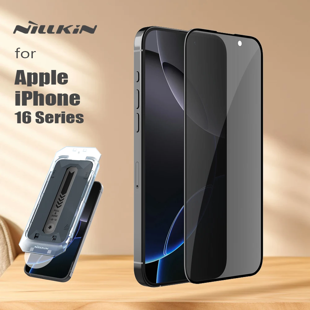 Nillkin for iPhone 16 Pro Max 16 Plus Glass Guardian with Dust-Free Box Tempered Glass Full Coverage Privacy Screen Protector