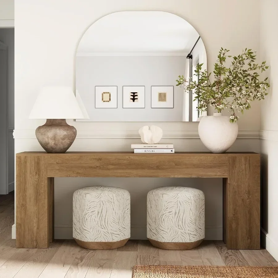 Extra Long Sofa Console Table for Entryway Living Room