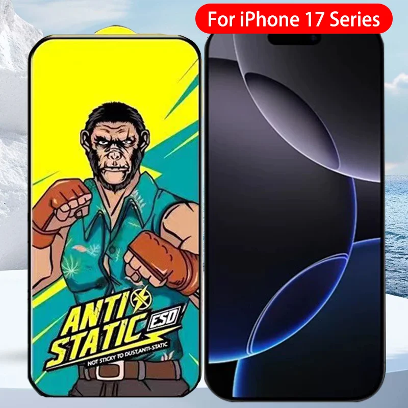 واقي شاشة من الزجاج المقسى لهاتف iPhone 17 Pro Max لهاتف iPhone 17 Pro Air
