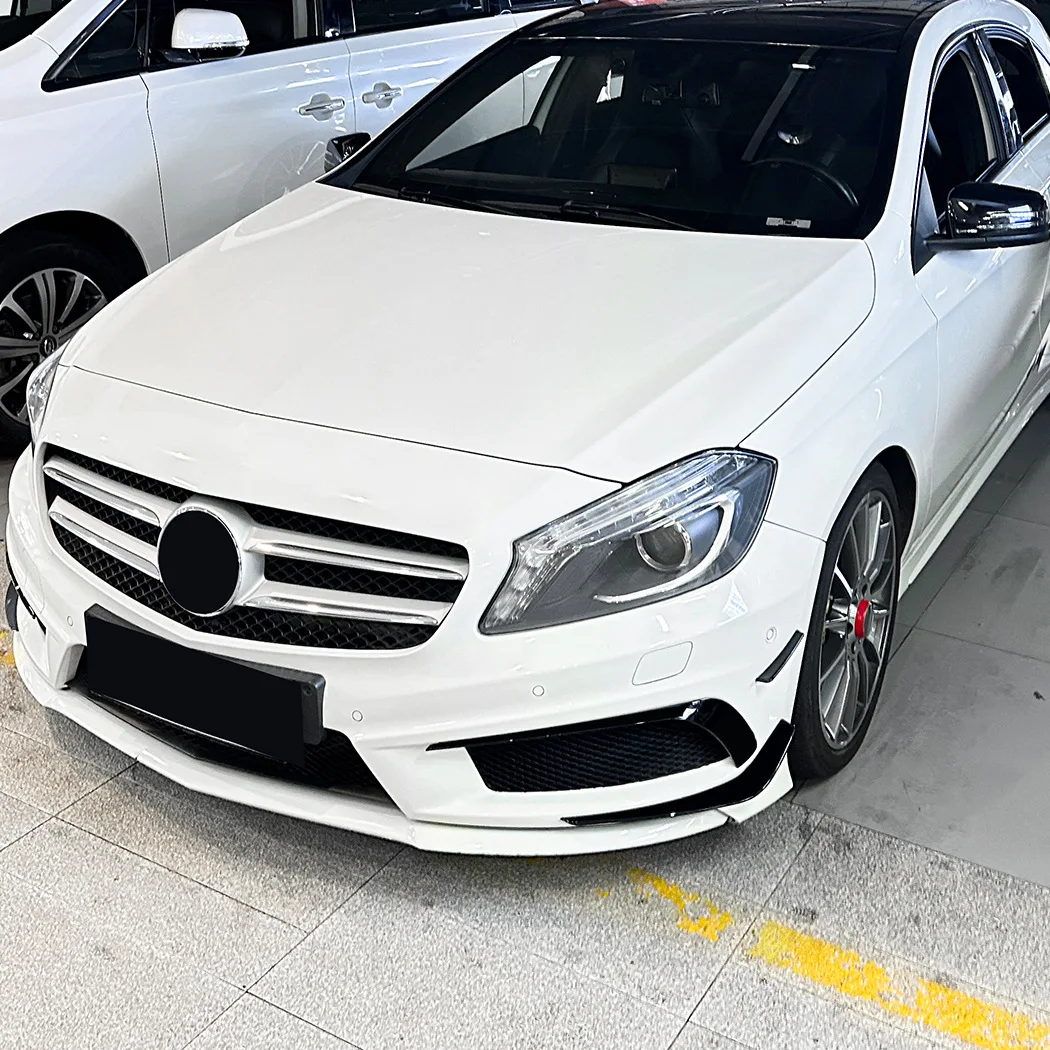 Front Bumper Lower Air Vent Canards For Mercedes Benz A Class W176 A180 A200 A250 A45 AMG 2013-2015 Outlet Blade Cover Trim - view 6