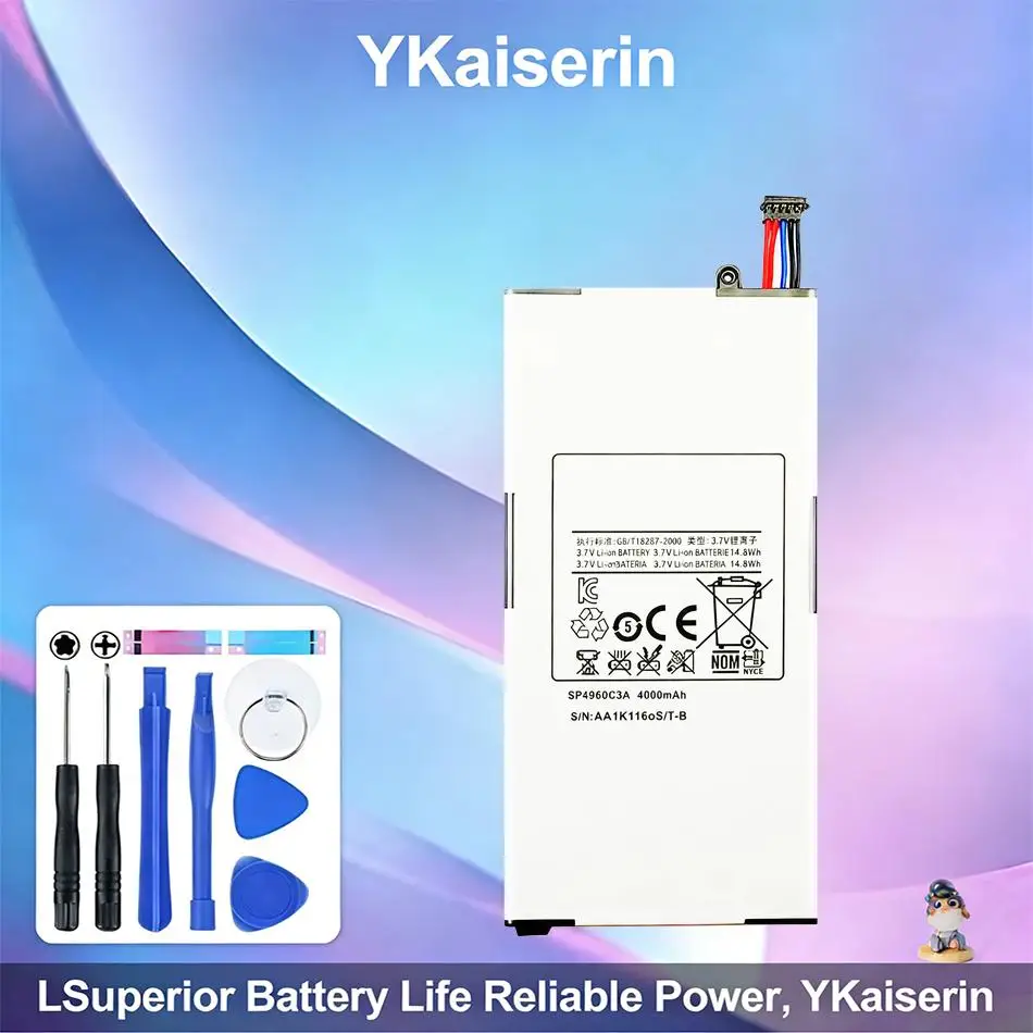 SP4960C3A Premium Replacement Environmentally Friendly 4000mAh For Samsung Galaxy Tab 7.0 GT P1000 P1010 Tablet Battery