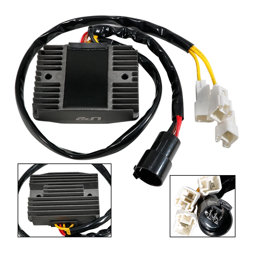 

2 Wire Alternator Voltage Regulator Rectifier 12V for Kawasaki ZX1200 Ninja ZX12R ZX-12R 2004 2005 2006 Years OEM:21066-0007