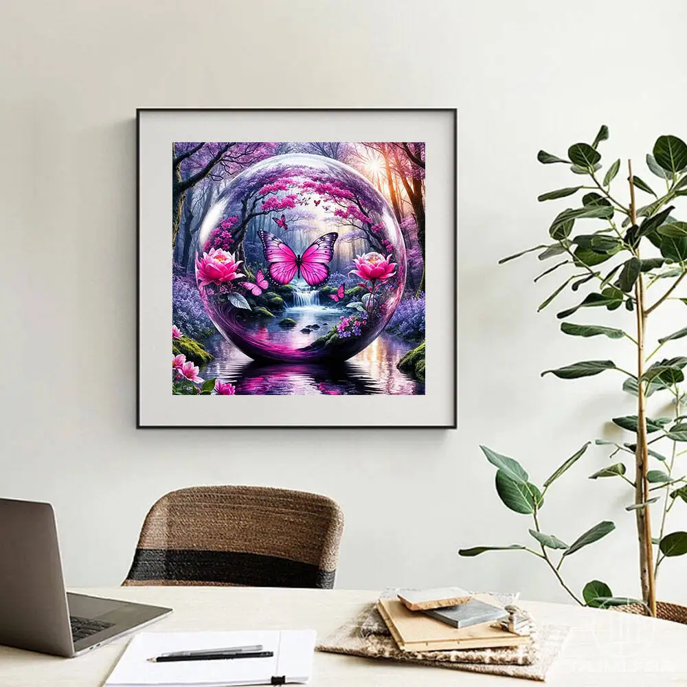 Huacan 5D DIY Diamentowe Malowanie Róża Diamentowa Mozaika Kwiatowa Nowa Kolekcja 2025 Obrazy Dekoracyjne