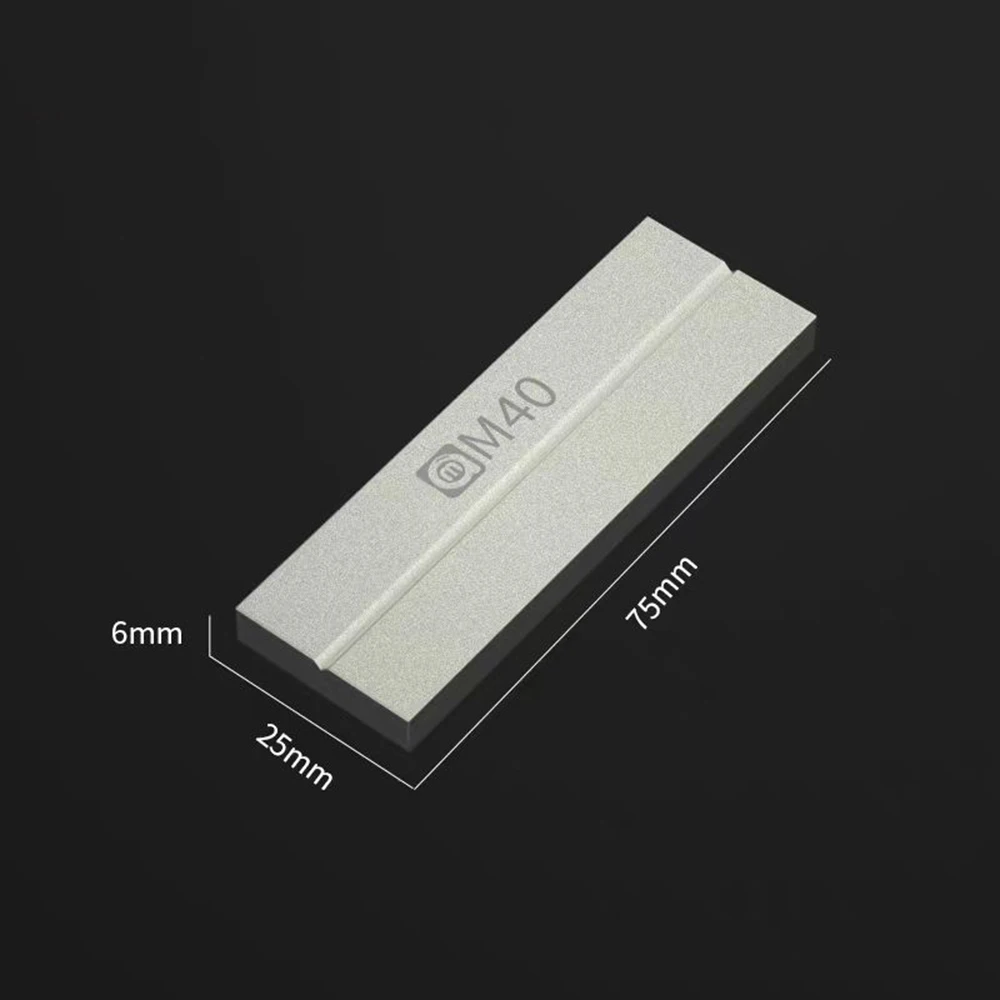 AMAOE M40 Double Side Grindstone for Correction Tweezers Soldering Tip Grinding Blade Gold Steel Whetstone Phone Repair Tool Set