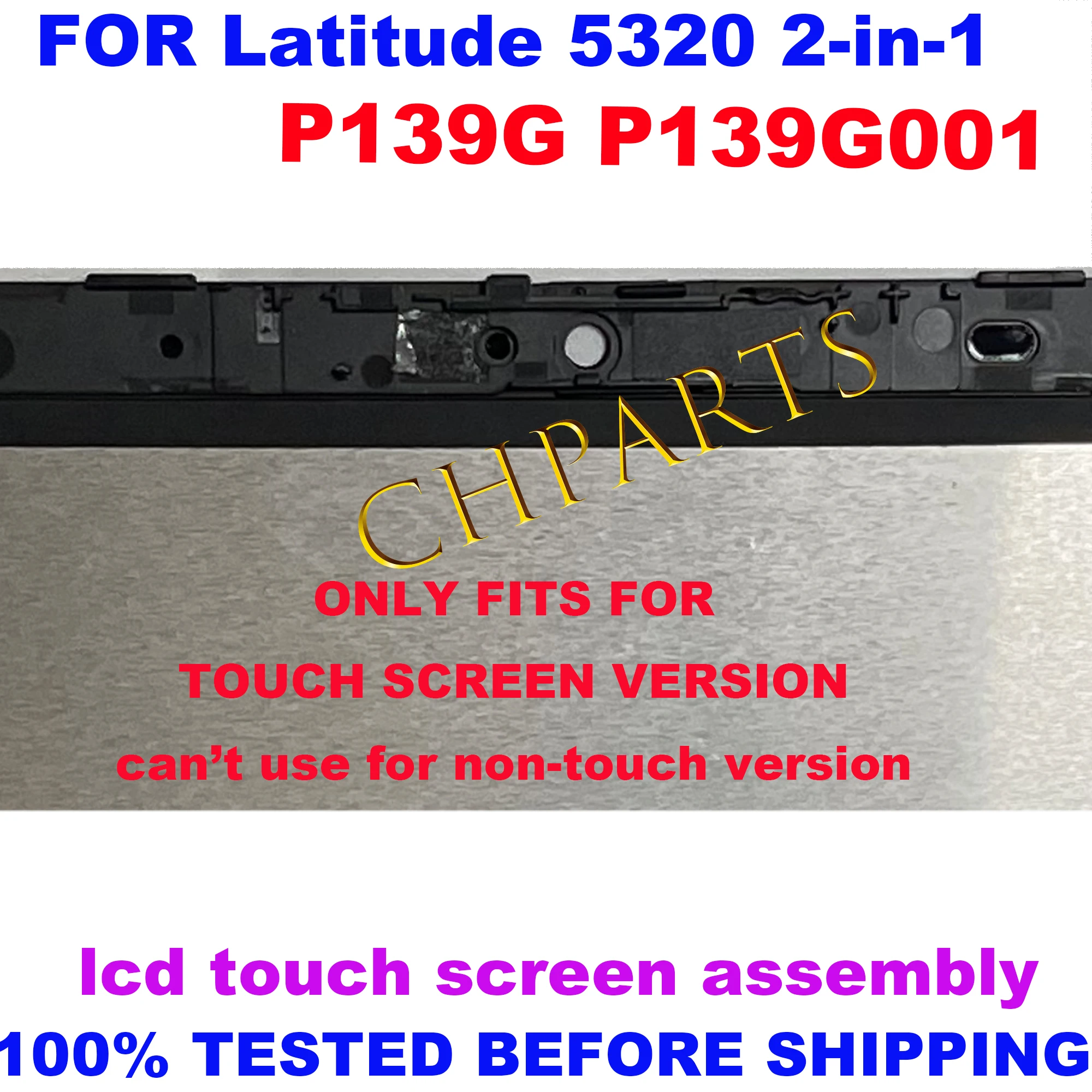 Imagem -05 - para Dell Latitude 5320 2-em1 P139g P139g001 13.3 Fhd Toque Ips Lcd Tela de Toque Painel de Montagem de Substituição