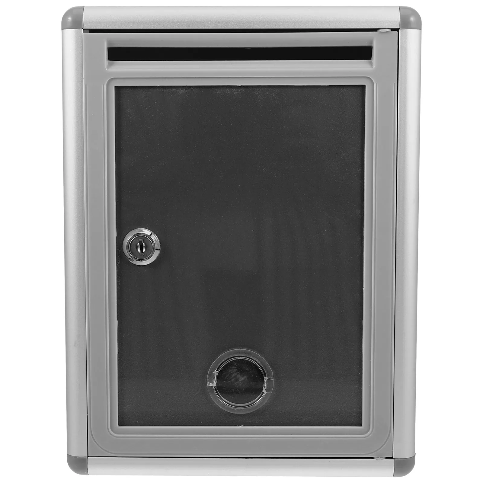 1Set Wall Mount Mailbox with Lock Sturdy Plastic Metal Suggestion Box for Public Places Classroom Office Fundraising