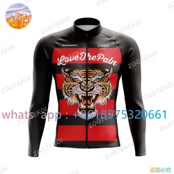 Love The Pain Winter Fleece Coat Men Cycling Jersey Mountian Bicycle Clothes Ropa Ciclismo Racing Bike Clothing Mtb Clothing