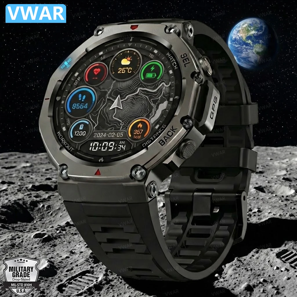 

Новые смарт-часы T-Rex 3 Pro 2026 года с GPS, водонепроницаемостью 10ATM и IP69K, двухдиапазонным GNSS, HD AMOLED-экраном, компасом, оригинальные военные смарт-часы для мужчин