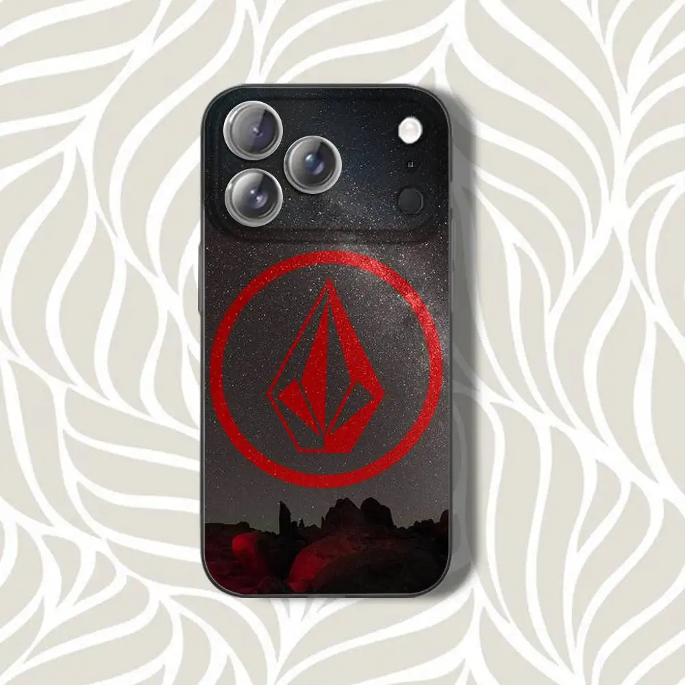 V-VOLCOM S-Style SportS  Phone Case For iPhone 16,14,11,17,13,15,12,Air,Plus,Pro,Max,E,Mini Grey Frosted for MagSafe Magnetic