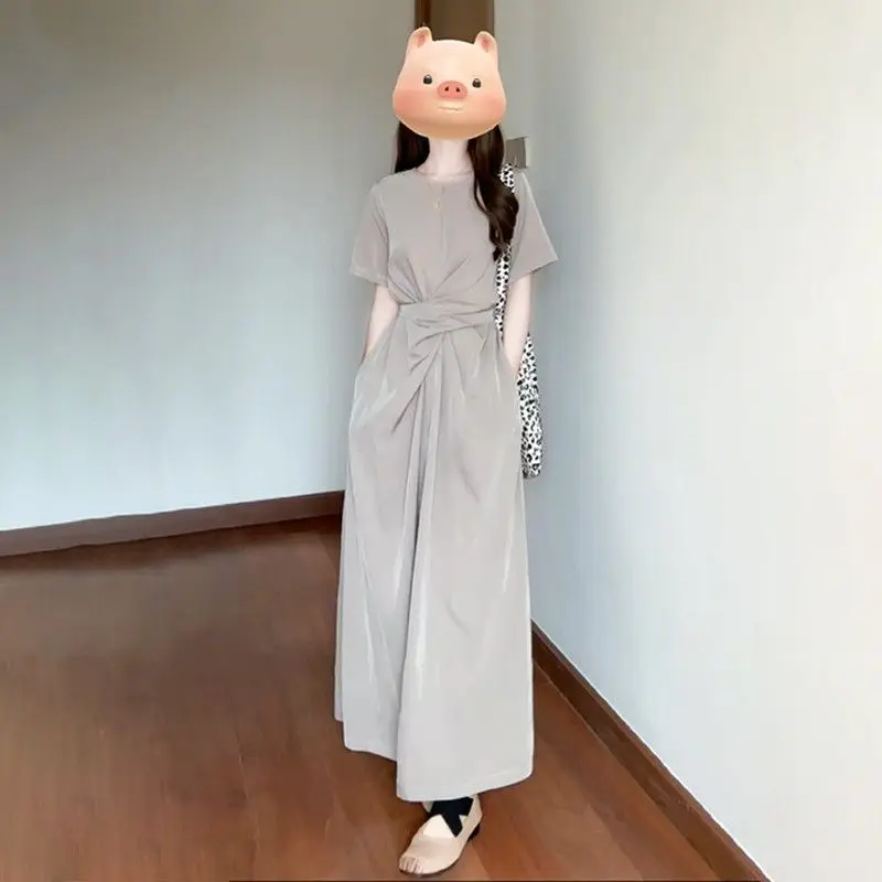 stylish 100 linen dresses aliexpress Harajuku Cotton Long Dress Women Casual Vintage High Waist Pullover Long Sleeveless Summer Office Lady Tank Dress white maxi summer dress Flynn