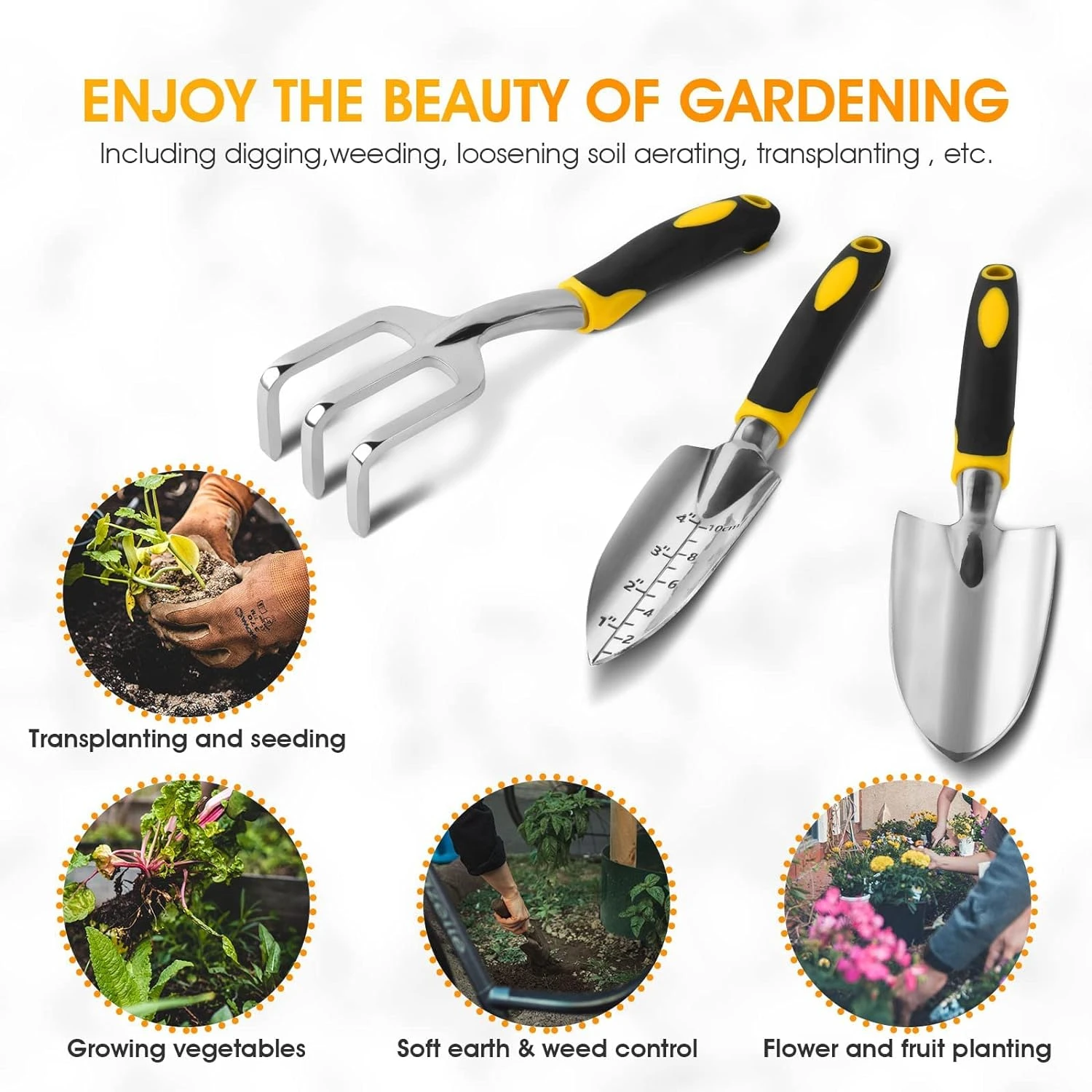 gardener! Discover the precision and durability of this top-rated, ergonomic garden hand trowel, suitable for all your planting,