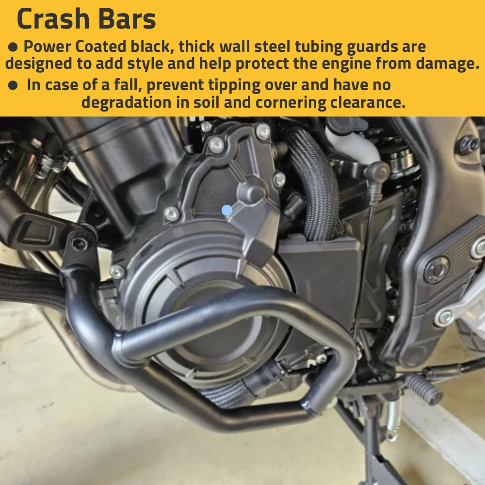 NX500 NX400 Engine Guard Highway Crash Bar For Honda NX 400 500 2024 2025 Lower Bumper Frame Protection Motorcycle Accessories