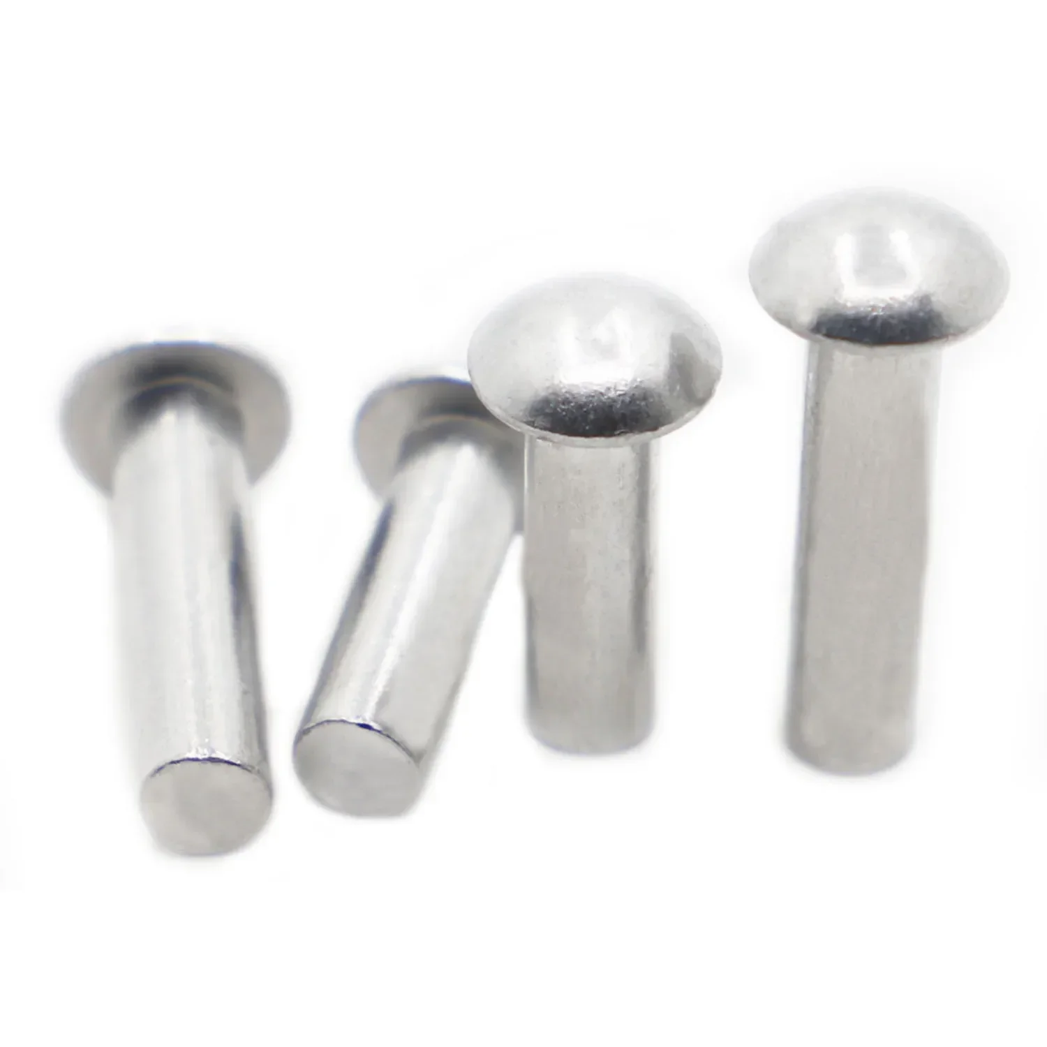 M2 M2.5 M3 M4 M5 M6 M8 GB867 Aluminum Button Semi Dome Round Head Punch Self-plugging Solid Rivet Rod Diameter 2 3 4 5 6 8mm