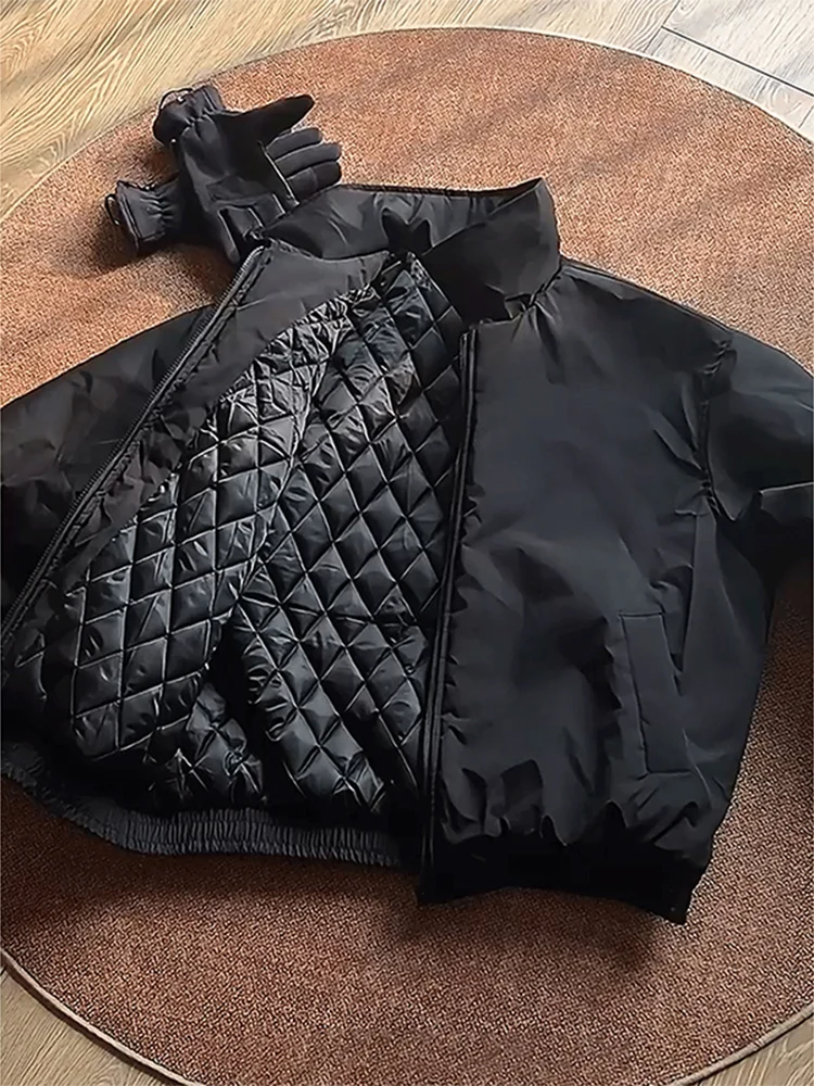 

Мужская зимняя куртка Bla Samurai из утолщенного хлопка с воротником-стойкой, теплая повседневная куртка на молнии с длинными рукавами