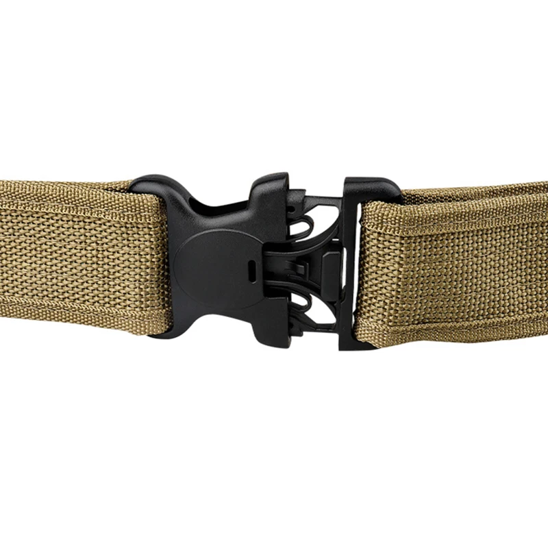 Military Tactical Belt for Men Compat Outdoor Hunting Hiking 5cm Wide Heavy Duty Quick Release Buckle Nylon Canvas Webbing Belts