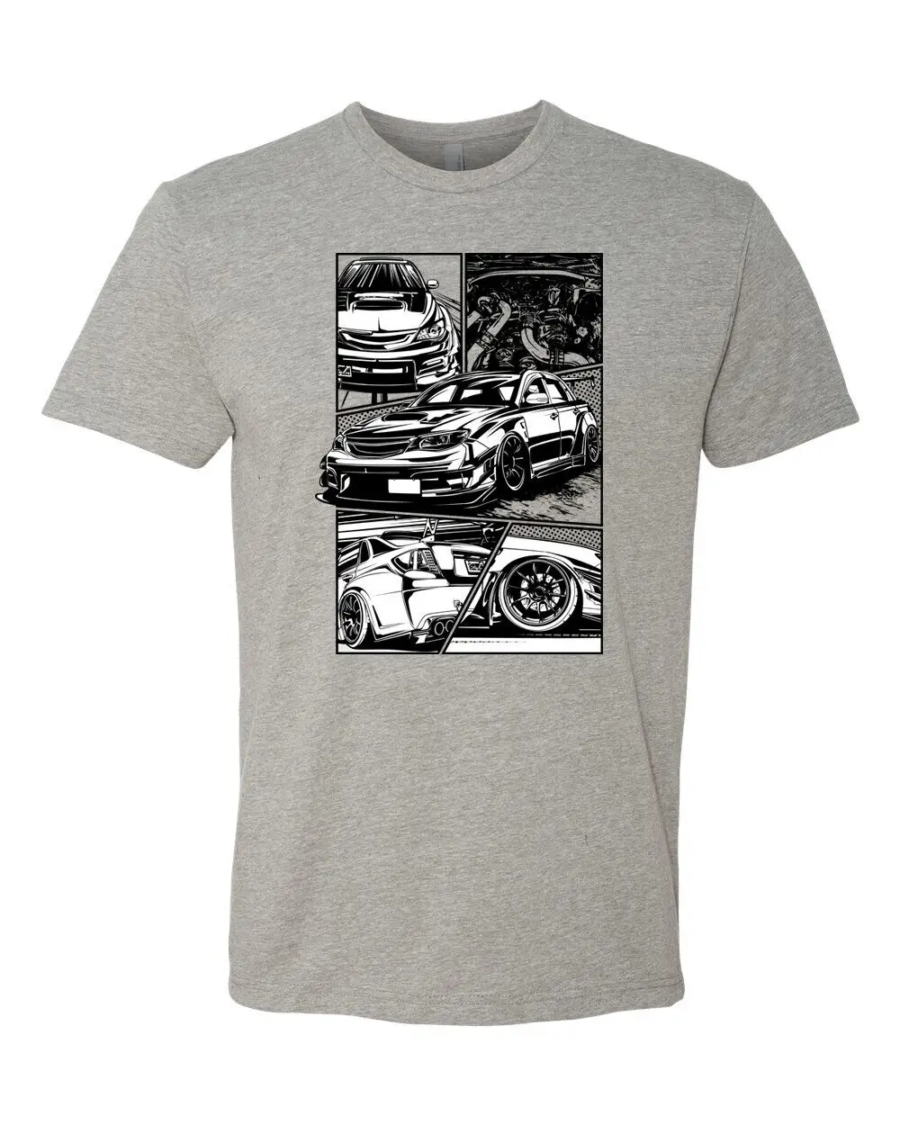 Comic Wrc Rally Sti Car T Shirt Soft Super 60 40 Blend Jdm Legend