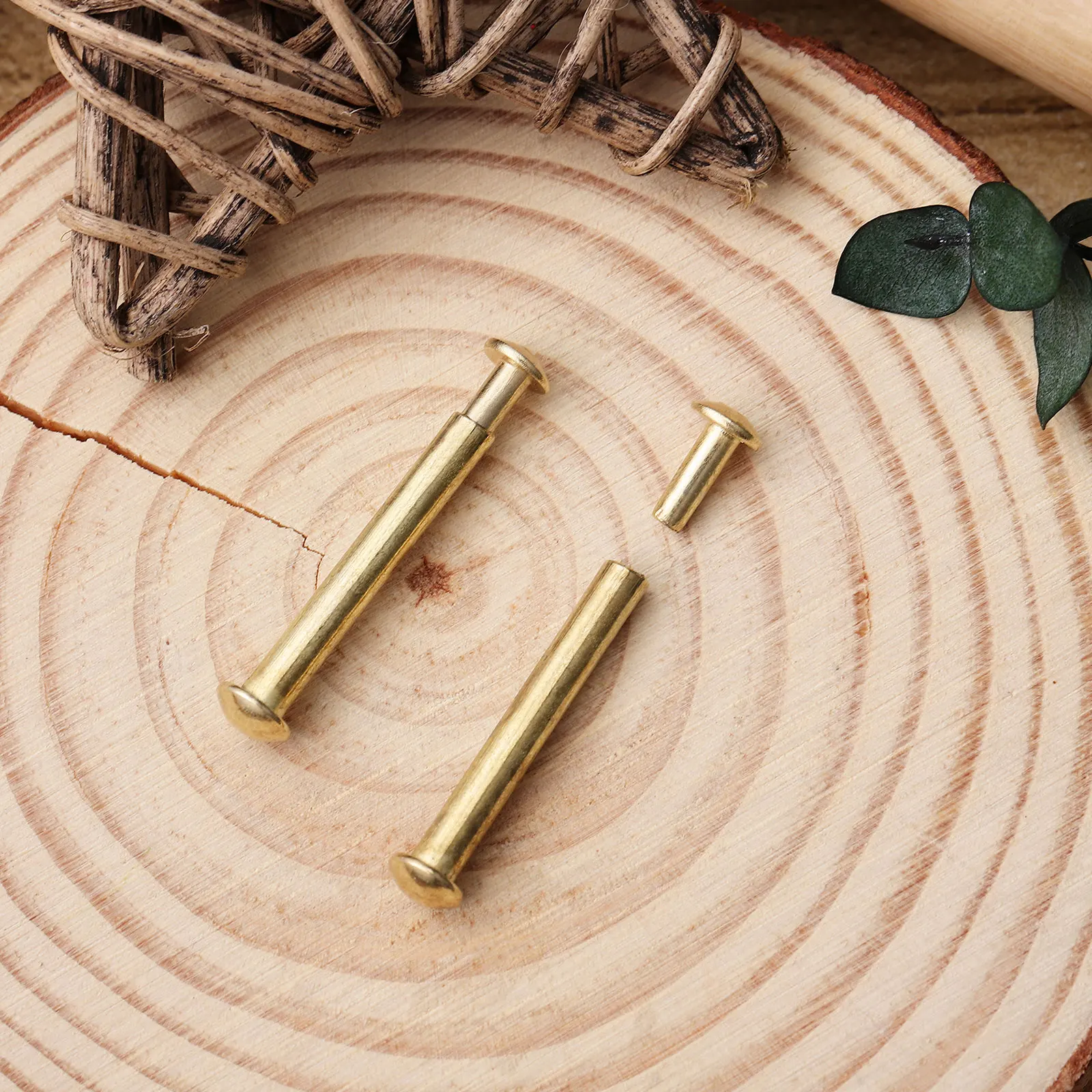 

2 set 2 Sets Stainless Steel Folding Shaft Rivets Nuts Durable Hand Repair Kit Fasteners For Wooden Paper Fans Lightweight Easy