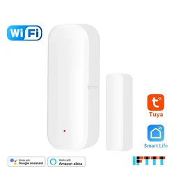 Tuya WiFi Door Window Sensor Smart Home Wireless Door Open / Closed Alarm Detector Smart Life APP Voice Control for Alexa Google