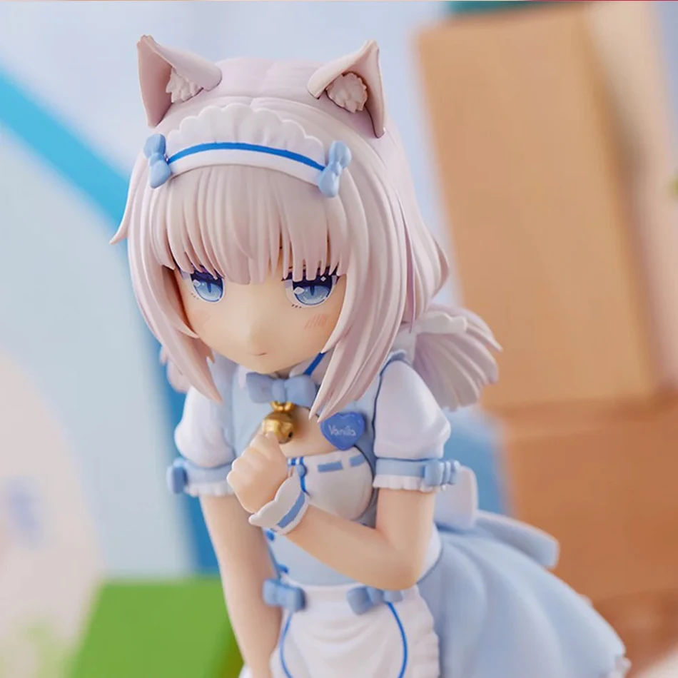 Figurine de dessin animé NEKOPARA chocola et vanille, 18cm, support mignon, modèle d'animation, jouets, Collection de cadeaux, décoration, ornements en PVC