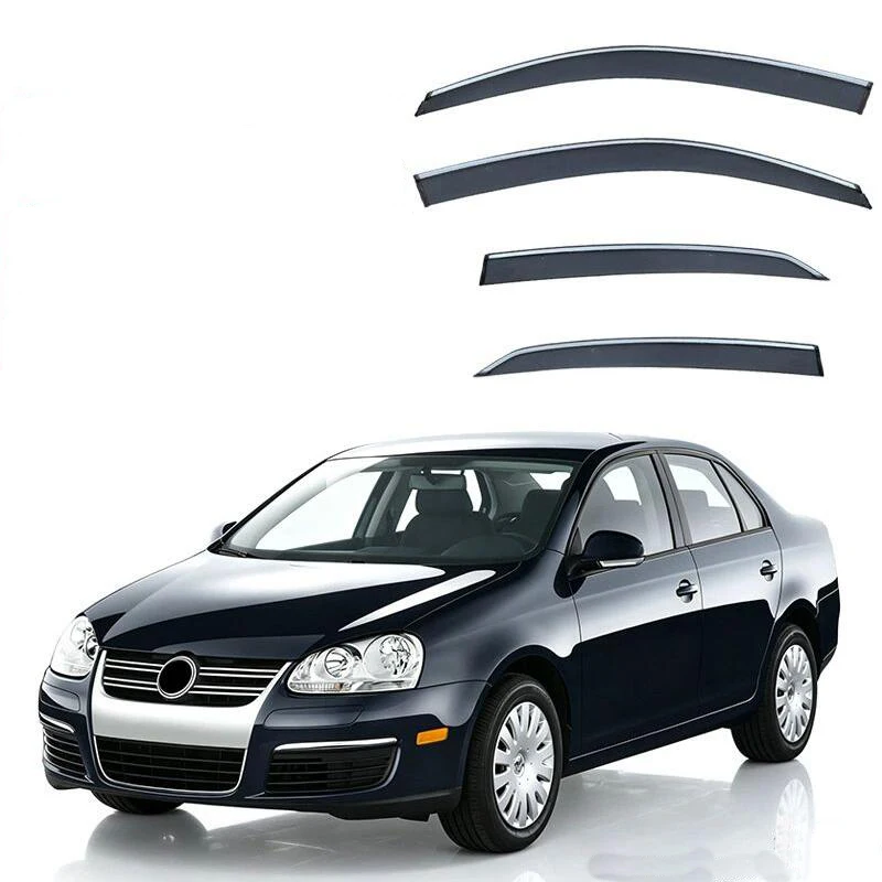 Window Visor Side Window Deflector Weather Shields For Volkswagen VW Bora 1999-2001 2002 2003 2004 2005 2006 2007 2008 2009 2010
