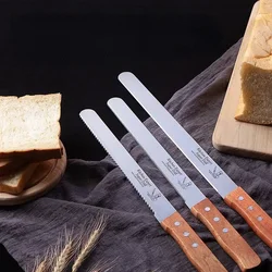 10 Inch Best Serrated Bread Knife Cake Cutting Knife Long Baguette Cutter Stainless Steel Loaf/Bread Slicer/Slicing