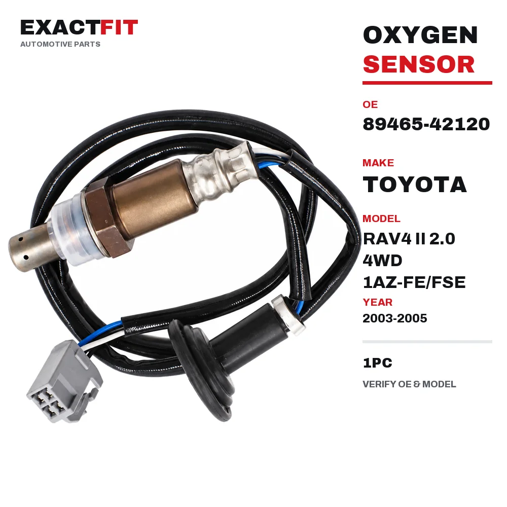 89465-42120 Oxygen O2 Sensor for Toyota RAV4 2.0L 4WD 1AZ-FE 1AZ-FSE 07/2003-11/2005 After Catalytic Converter 1PC