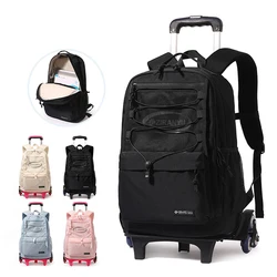 Children School Backpack with Wheels Rolling School Bag For Girls wheeled backpack Trolley Bag Students Backpack Travel Bag