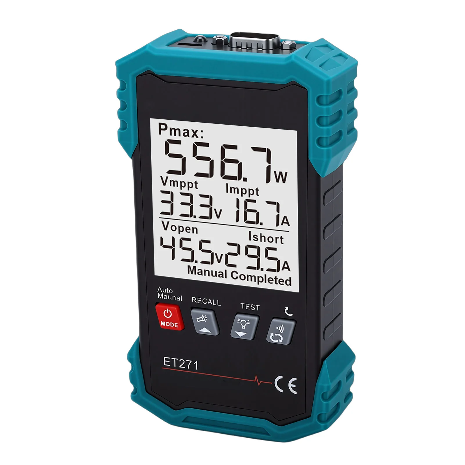 

Solar Panel Tester Maximum 2000W 40A MPPT PV Detector Open Circuit Voltage Short Circuit Current Test Backlight Data Hold