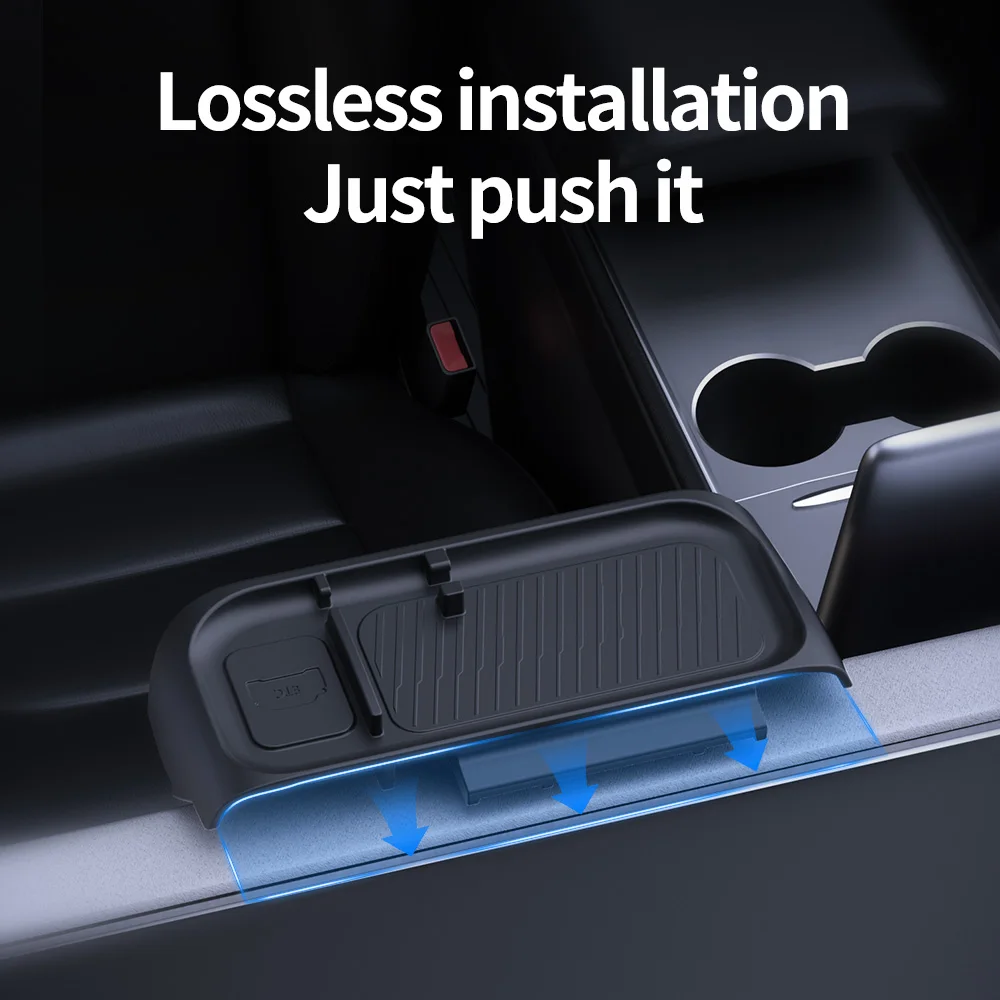 YZ For Tesla Model Y/3 Highland Central Control Screen Storage Box Silicone ETC Holder Air Vent Silicone Organizer Accessories