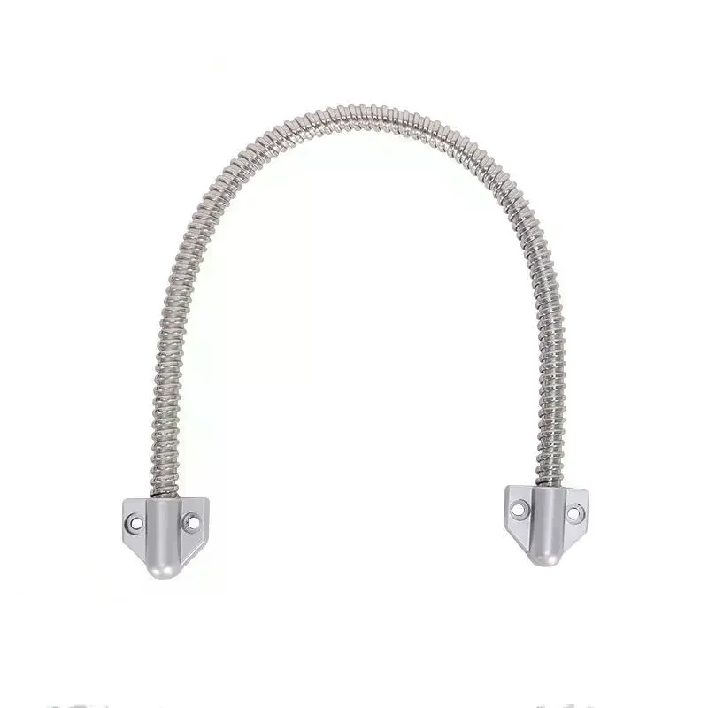 Flexible Armored Door Loop Alloy Wire Protector With Stainless Steel Ends 16 Long 1 2 OD Access Control