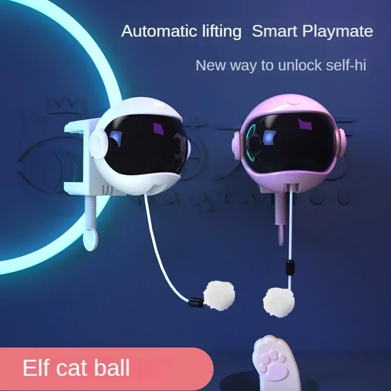 Electric Automatic Lifting Ball for Cat and Dog, Self-Pleasure Cat Toy, Interactive Electronic Toy for Boredom Relief Artifact