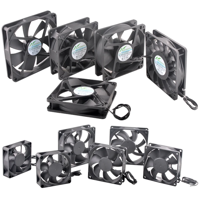 ANCHAOPU 40mm 50mm 60mm 70mm 80mm 92mm 120mm 140mm EC Brushless Cooling Fan AC 110V 120V 220V 240V Axial flow fan for cabinets