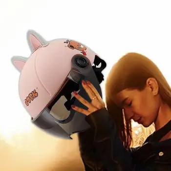 남녀공용 오토바이 하프 헬멧, 안전용 오픈 페이스 헤드 가드, 오토바이 레트로 스쿠터 초경량 사이클링 헬멧 