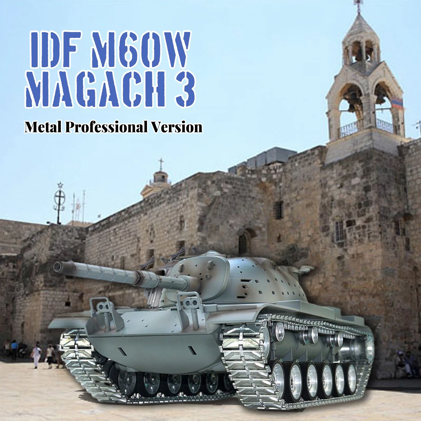 

Новинка, модель кулбанка 1:16 Израиль M60w «Magach 3», имитация основной боевой танк, модель с дистанционным управлением, звук светильник, радиоуправляемые автомобили, игрушки