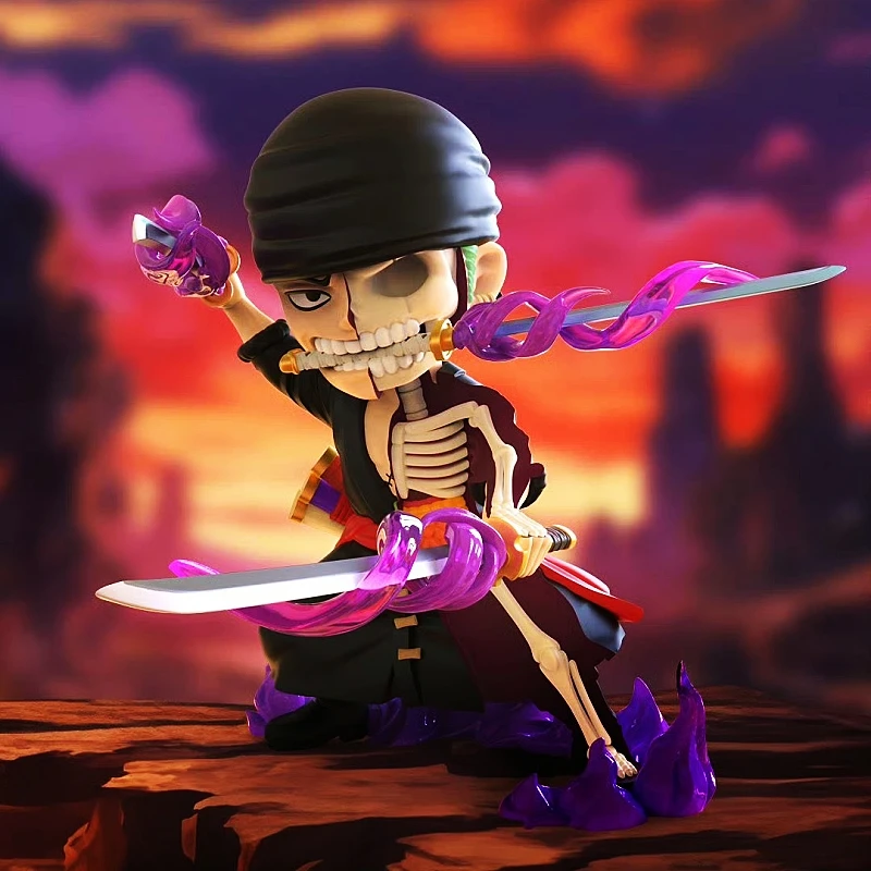 One Piece Wano Country Onigashima Battle Series Blind Box Cool One Piece Mystery Box Anime Model Decor Raccogliere regali creativi