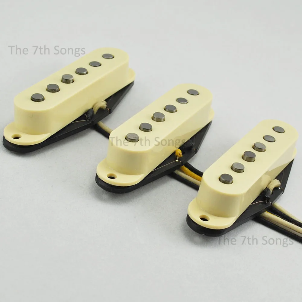 Pure Vintage Handmade SSS Degaussed Alnico 5 Electric Guitar ST Single Coil Pickup Fibre Structure /Heavy Build Coil Wire