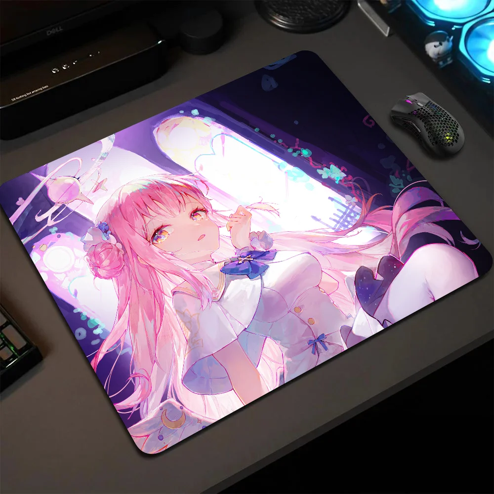 Misono Mika Blue Archive Game Mousepad Small LockEdge Mouse Pad For Gamers Computer Desk Pad Anti-slip Rubber