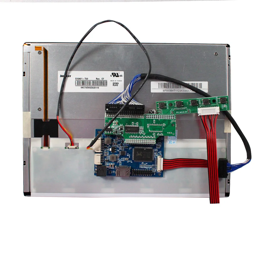 Universal Control Board Screen Circuit Board 30Pin Lvds to 31Pin Cmos Pcb Board for 10.4In 640X480 G104V1-T03 Lcd