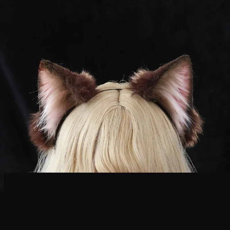 Nuovo Ragdoll Cosplay Orecchie di gatto Hairhoop Coda marrone Accessori per costumi cosplay per giochi di società Cosplay