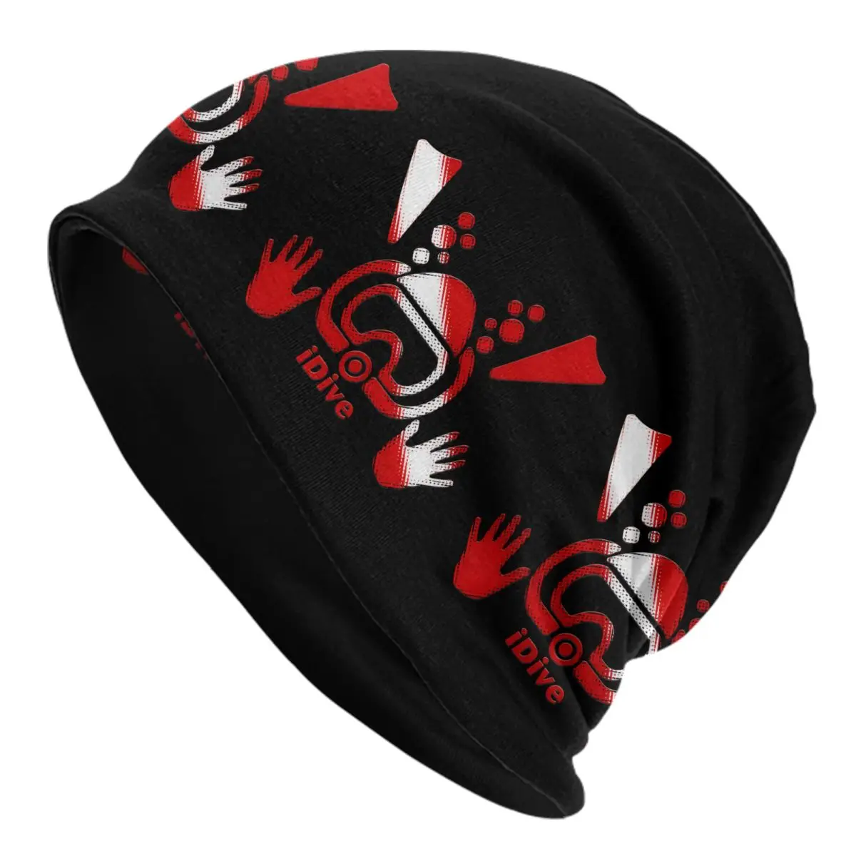 Custom Scuba Dive Flag Beanie Cap Unisex Winter Warm Bonnet Homme Knitting Hats Hip Hop Outdoor Signal Skullies Beanies Hats