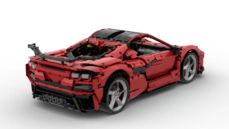 2024 MOC Werther C8 Supercar Building Kitรุ่นรถแข่งอาคารชุดสําหรับเด็กผู้ใหญ่ของขวัญ