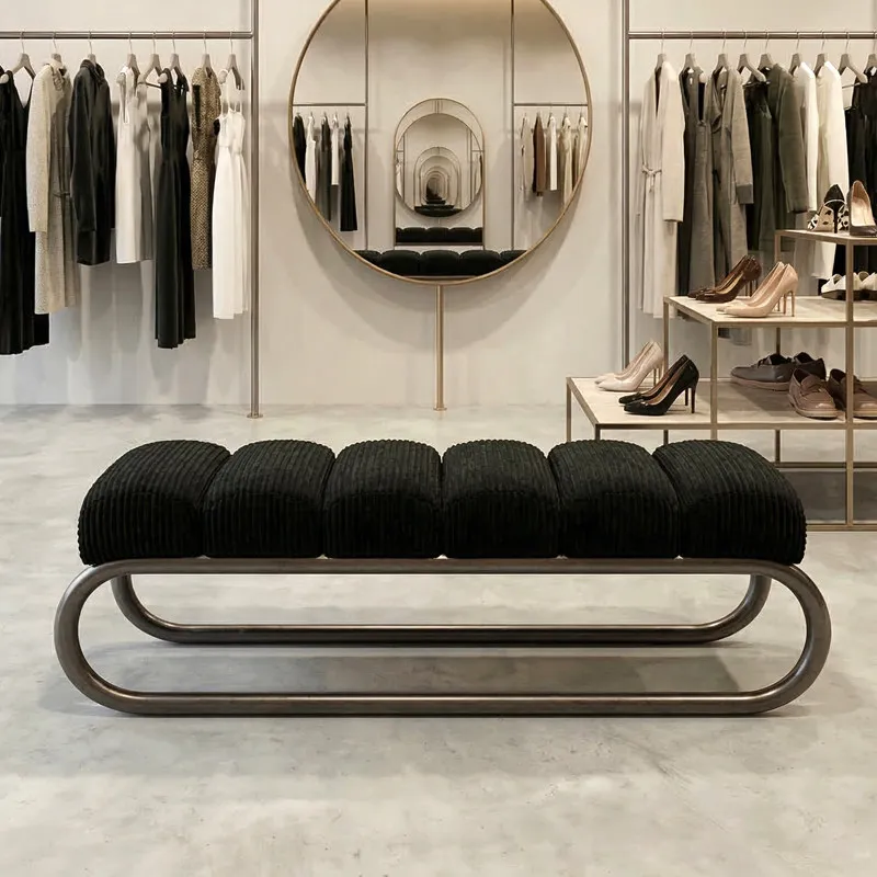 Modern minimalist style bench home shoe changing bench bedroom bed foot stool sofa stool dining table bench dining chair