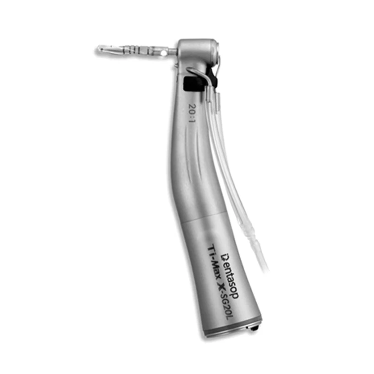 Top Selling Surgical Led Den tal Electric Slow Speed Handpiece Imp lant Reduction Speed Contra Angle 20:1 With LED Fiber Optic