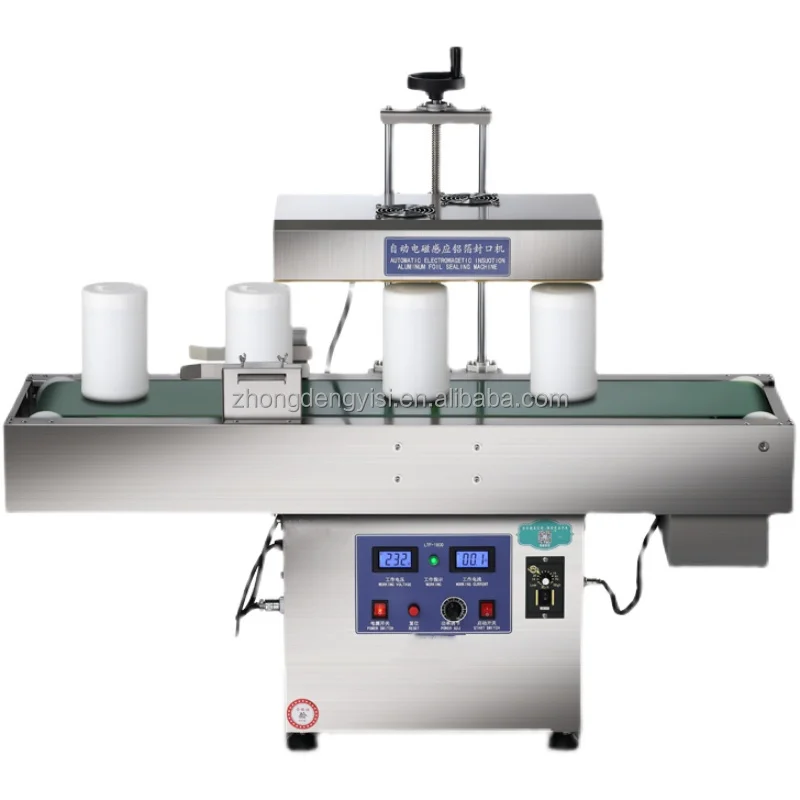 Continuous Electromagnetic Induction Sealing Machine Plastic Pet Bottle Aluminum Foil Sealing Machine