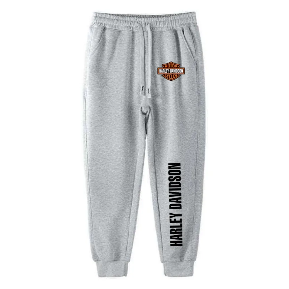 Harley Davidson Man Motorcycle Pants Spring Autumn Cotton Printing Sweatpants Lady Outdoor Sports High Quality Loose Trousers