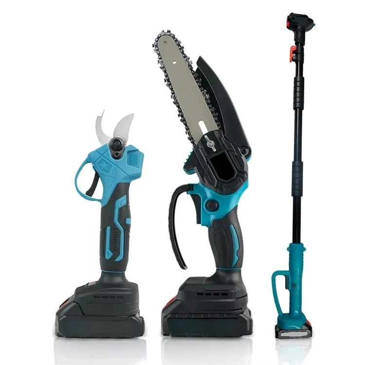 Original Factory Lithium Battery Powered 2000mAh Long Reach High Branch Extension Telescopic Pole Cordless Chainsaw Tree Pruner