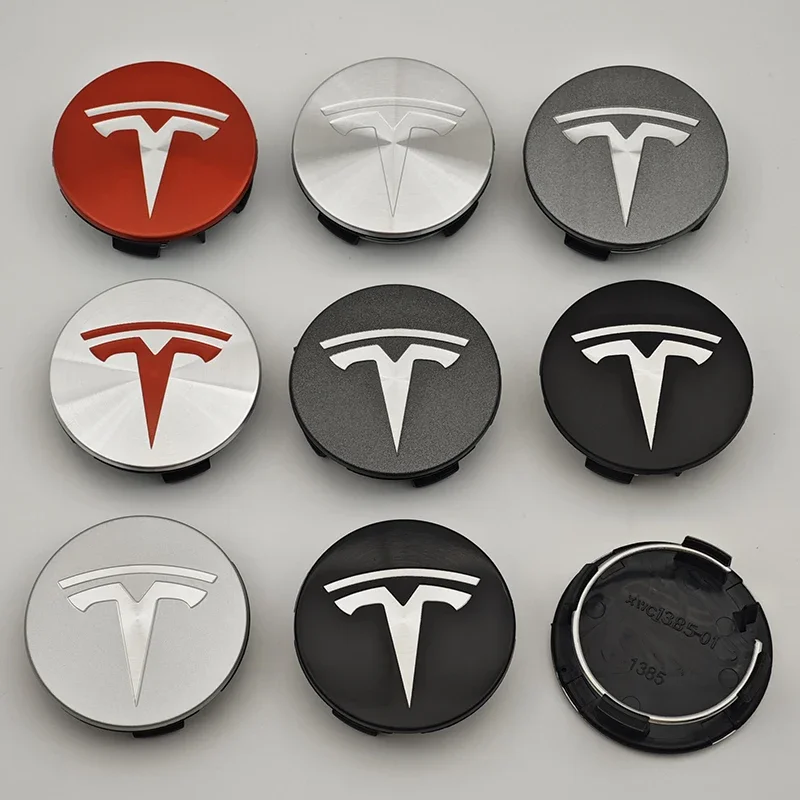 

4Pcs 56mm ABS Tesla Wheel Center Hub Cap Emblem Logo Car Rims Cover Hubcap For Tesla Model 3 Y X S Original Badge Accessories