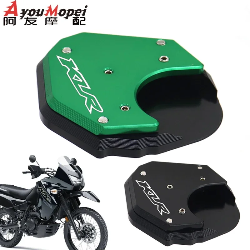 

Motorcycle Accessories For Kawasaki KLR650 KLR 650 KR-650 2008-2025 Side Stand Pad Plate Kickstand Enlarger Support Extension
