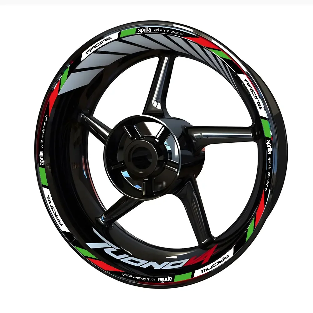 For Aprilia Tuono V4 Wheel Stickers Rim Tape Stripes Decals Graphics Felgenaufkleber Autocollants De Jante Rim Stickers Racing