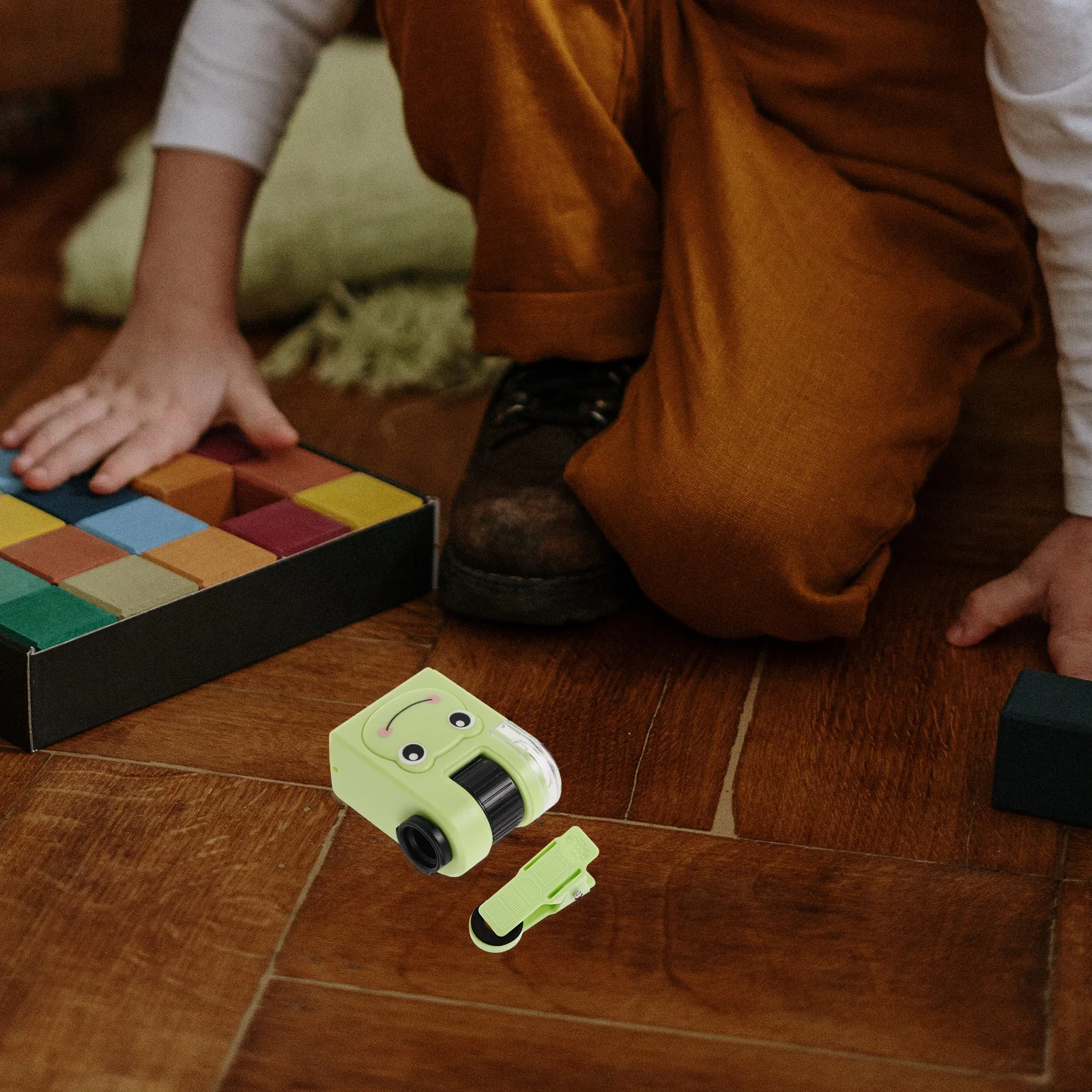 

Kids Portable Microscope Led Light Science Experiments Outdoor Adventures Compact Handheld Plastic Optical Preschool Beginner